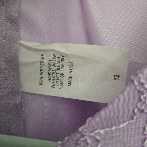 Beautiful Long Purple Cinderella Dress ,Size 12 - Picture 3 of 3